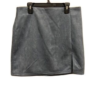 Women’s PAPAYA Mini Skirt, Blush blue Color, Size Large